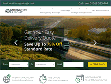 Tablet Screenshot of barringtonfreight.co.uk
